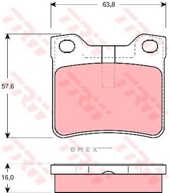 OEM BRAKE PAD SET/DISC BRAKE GDB1432