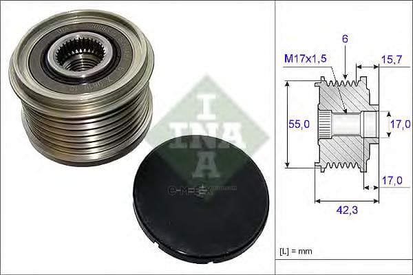 OEM PULLEY ASSY, ALTERNATOR 535015410