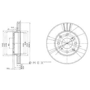 OEM BRAKE DISC (DOUBLE PACK) BG2673