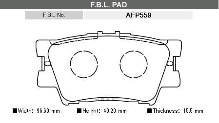 OEM PAD KIT, DISC BRAKE AFP559