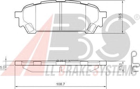 OEM PAD KIT, DISC BRAKE 37611