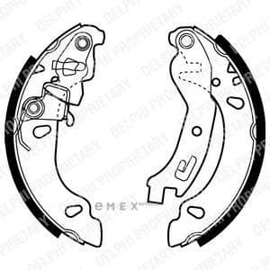 OEM BRAKE SHOE AXLE SET LS1970