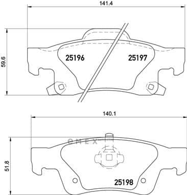 OEM PAD KIT, DISC BRAKE P37016