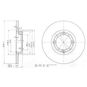 OEM BRAKE DISC (DOUBLE PACK) BG3551