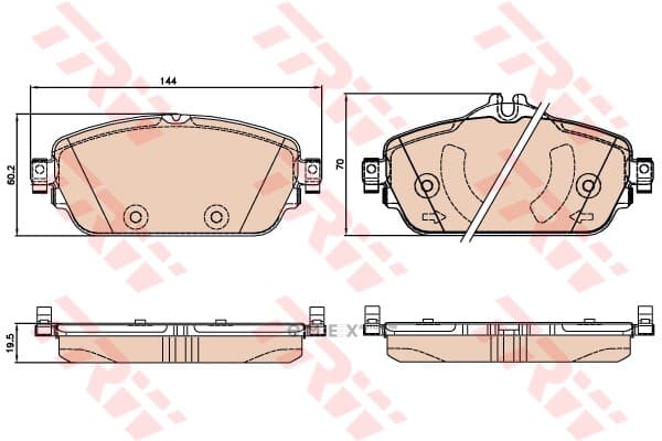 OEM PAD KIT, DISC BRAKE GDB2070