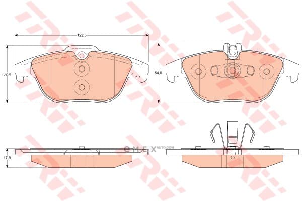 OEM PAD KIT, DISC BRAKE GDB2051