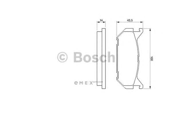 OEM BREMSBELAG 0986424266