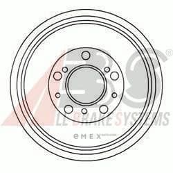 OEM Brake Drums/ABS 3231S