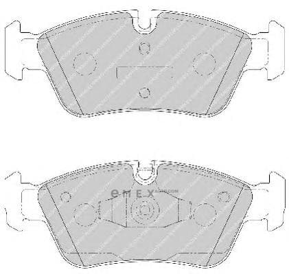 OEM BRAKE PAD SET-FRONT-E90 FDB1751