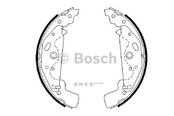 OEM Brake Shoe Set 0986487643