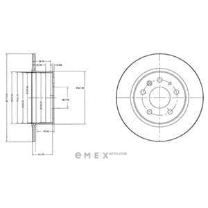 OEM BRAKE DISC (DOUBLE PACK) BG2240