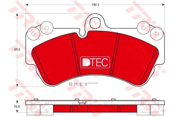 OEM PAD KIT, DISC BRAKE GDB1720DTE