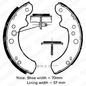 OEM BRAKE SHOE AXLE SET LS1312