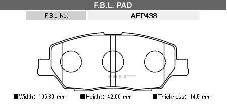 OEM PAD KIT, DISC BRAKE AFP438