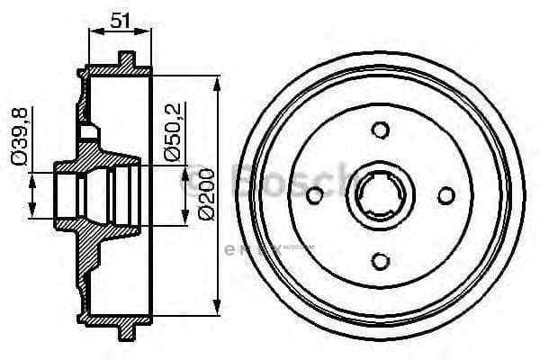 OEM BREMSTROMMEL 0986477053