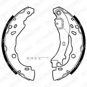 OEM BRAKE SHOE AXLE SET LS1975