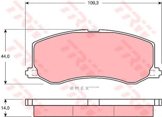 OEM BRAKE PAD GDB3237