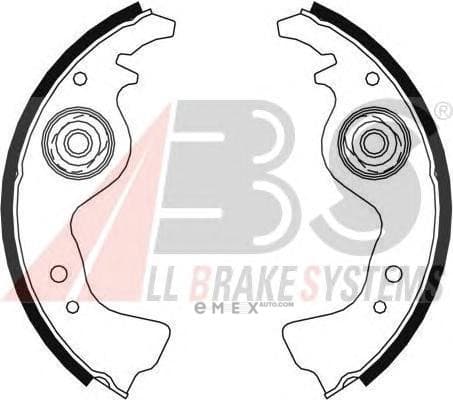 OEM Brake Shoes/ABS 8004