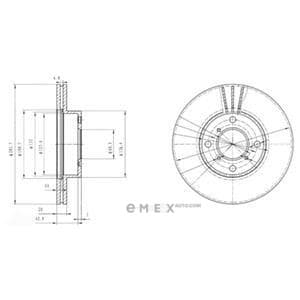 OEM BRAKE DISC (DOUBLE PACK) BG3341