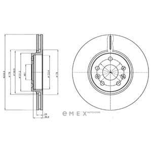 OEM BRAKE DISC (DOUBLE PACK) BG4338