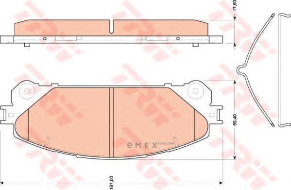 OEM PAD KIT, DISC BRAKE GDB3484