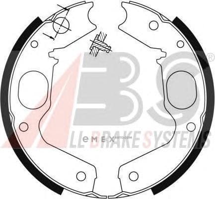 OEM Brake Shoes/ABS 9115