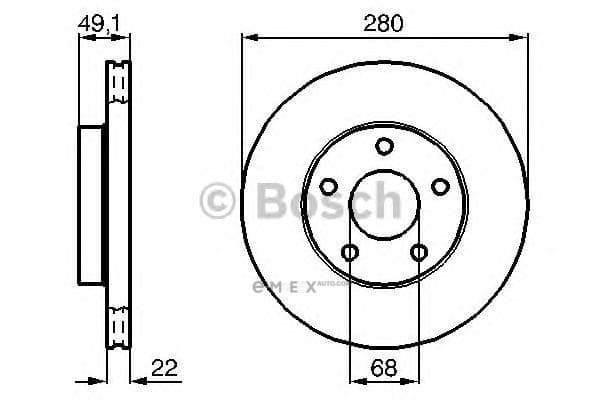 OEM BREMSSCHEIBE 0986478833