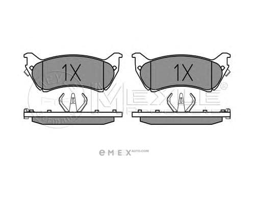 OEM BRAKE PAD SET M CLASS RR 0252318917W