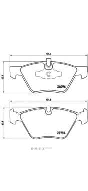 OEM PAD KIT, DISC BRAKE P06040