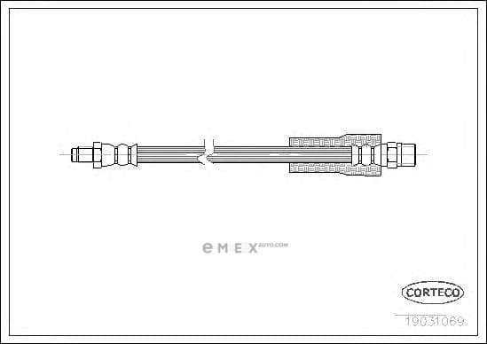 OEM HOSE ASSY, WINDSHIELD WASHER 19031069