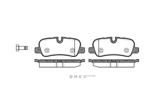 OEM Brake Pad Set, disc brake 115900