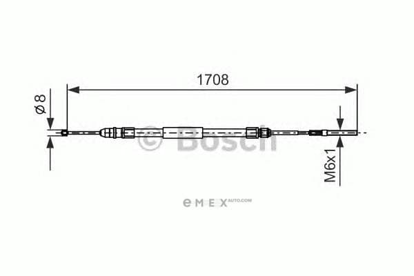 OEM CABLE ASSY, PARKING BRAKE 1987477531