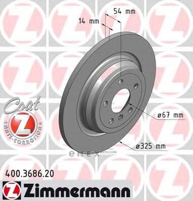 OEM BRAKE DISC REAR DB W166,W292/6 CYL 400368620