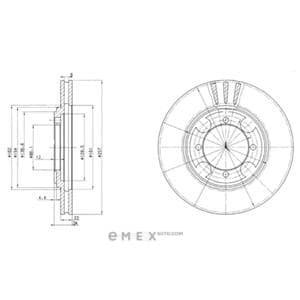 OEM BRAKE DISC (DOUBLE PACK) BG2628