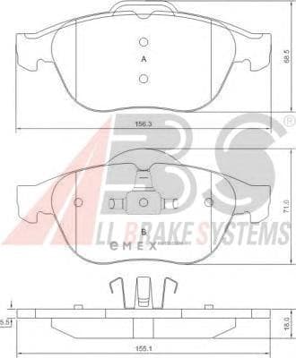 OEM Brake Pads/ABS 37218