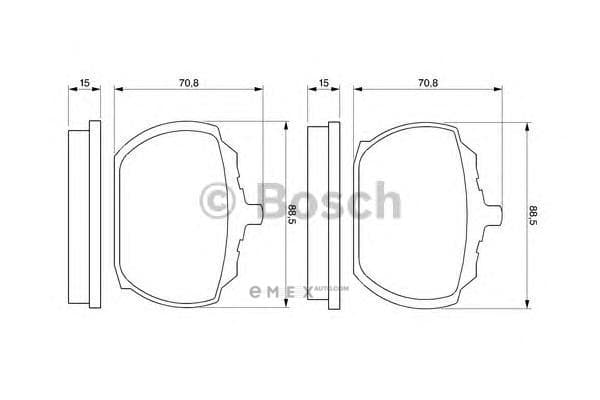 OEM BREMSBELAG 0986463641