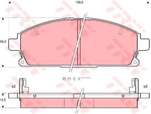 OEM PAD KIT, DISC BRAKE GDB3312