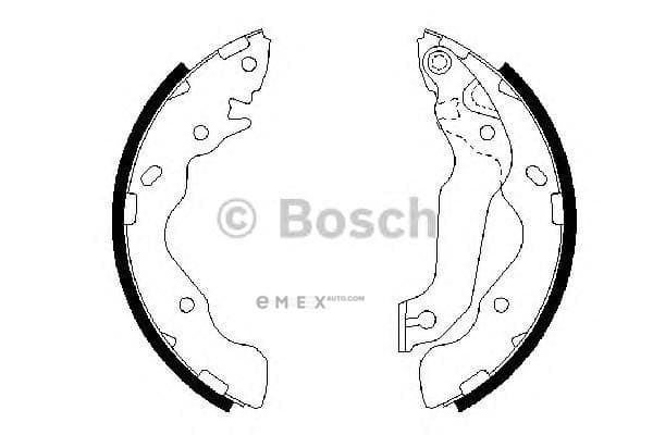 OEM Brake Shoe Set 0986487673