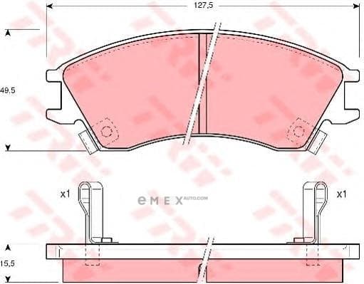 OEM PAD KIT, DISC BRAKE GDB992