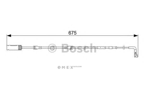 OEM BRAKE WEAR SENSOR F/LFT-3(E90) 1987473051