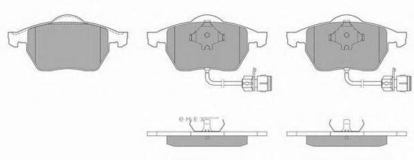 OEM BRAKE PAD SET/AUDI-A6 581