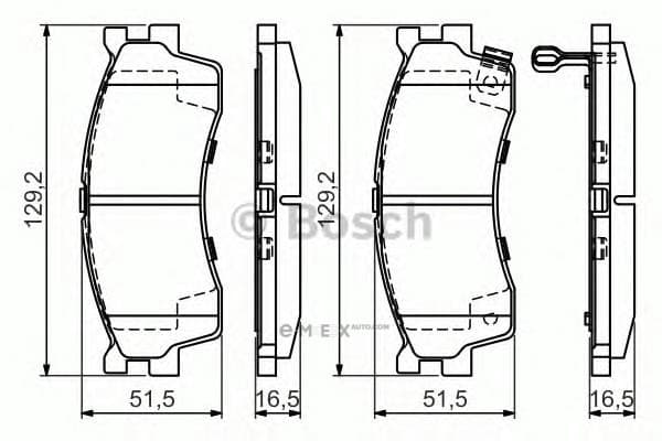 OEM BREMSBELAG 0986494146