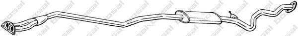 OEM EXHAUST PIPE, MUFFLER 293009