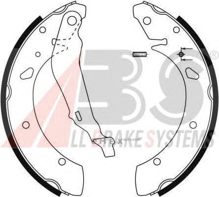 OEM Brake Shoes/ABS 9076