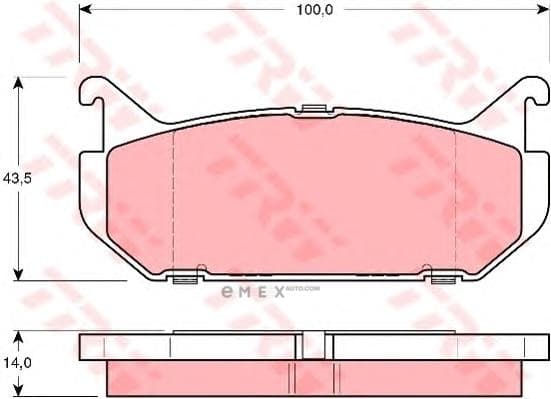 OEM PAD KIT, DISC BRAKE GDB1140