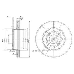 OEM BRAKE DISC (DOUBLE PACK) BG2336