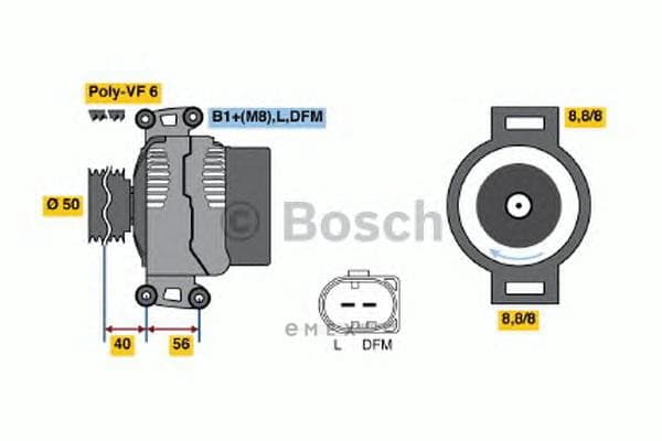 OEM DREHSTROMGENERATOR I. AUST 0986046320