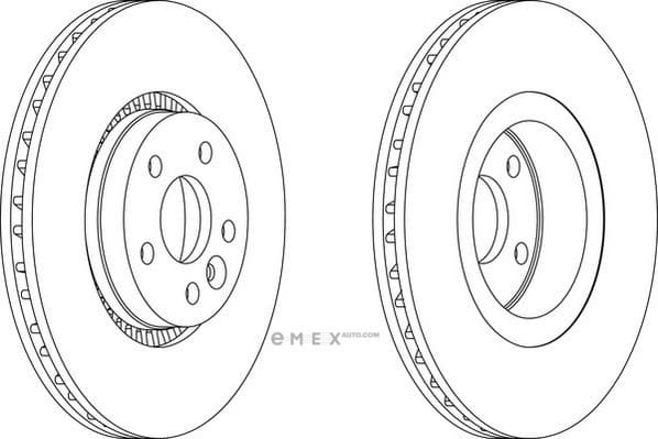 OEM LR BRAKE DISC L359 DDF1607C1