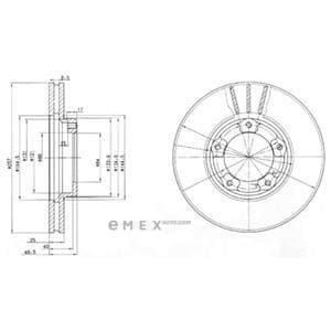 OEM BRAKE DISC (DOUBLE PACK) BG2423