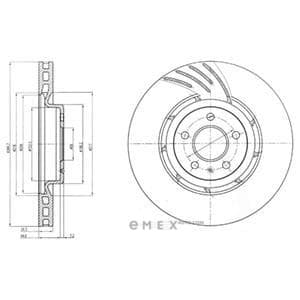 OEM BRAKE DISC (SINGLE PACK) BG9052